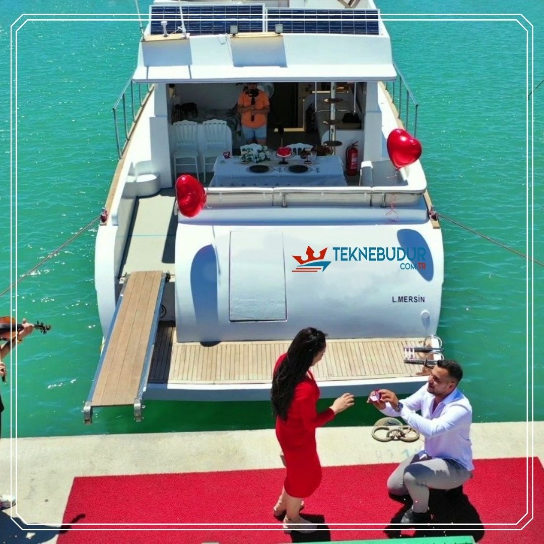 Mersin Yat Kiralama Teknebudur Evlilik Teklifi